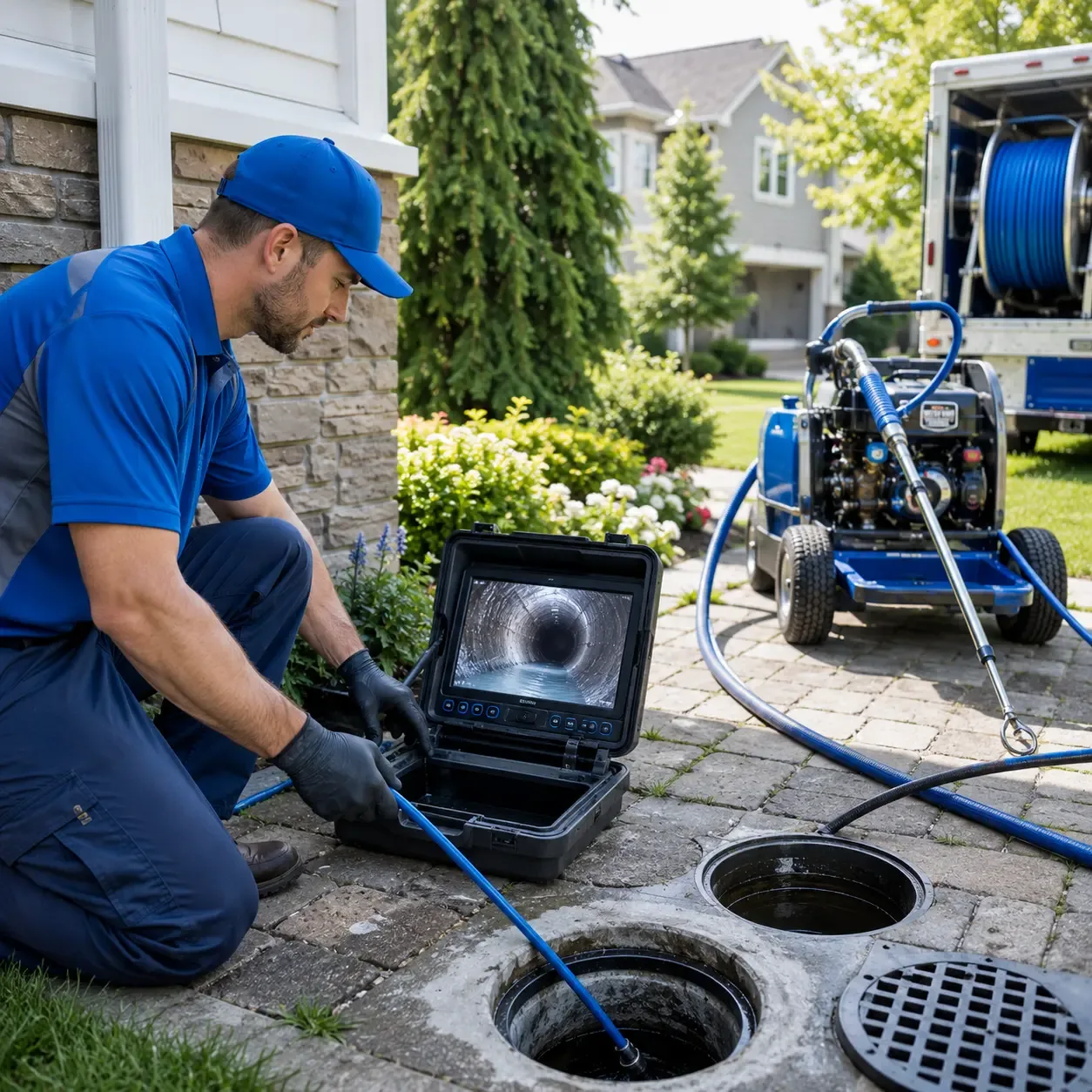 Outdoor drain cleaning professionals serving Pleasantville, OH