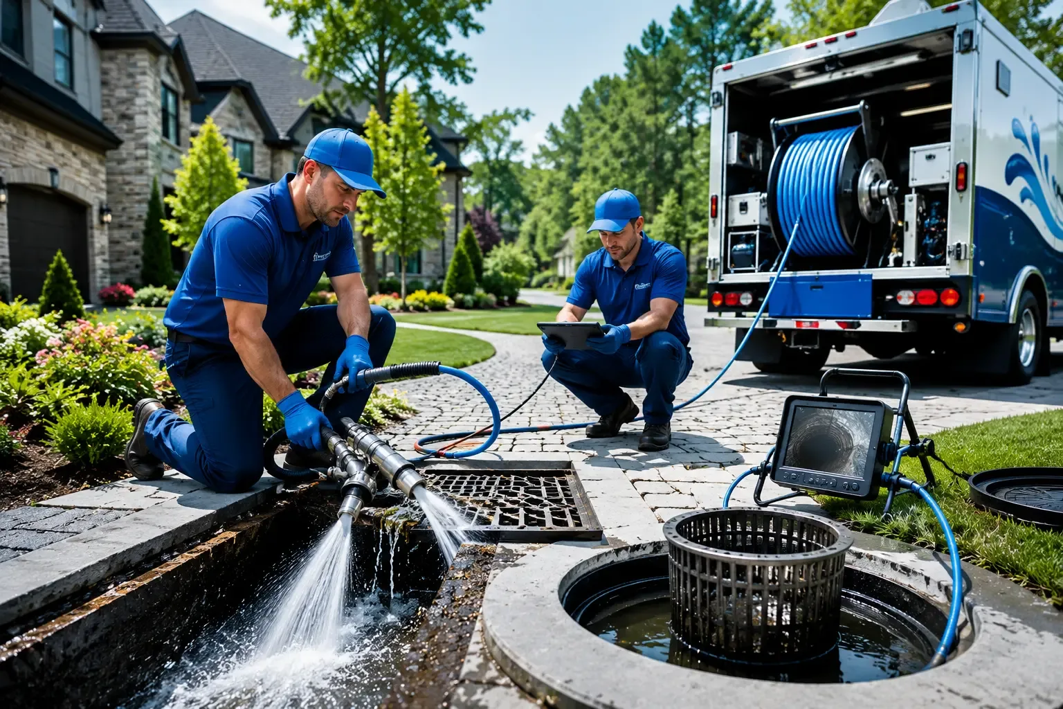 Local outdoor drain cleaning professionals in Pleasantville, OH