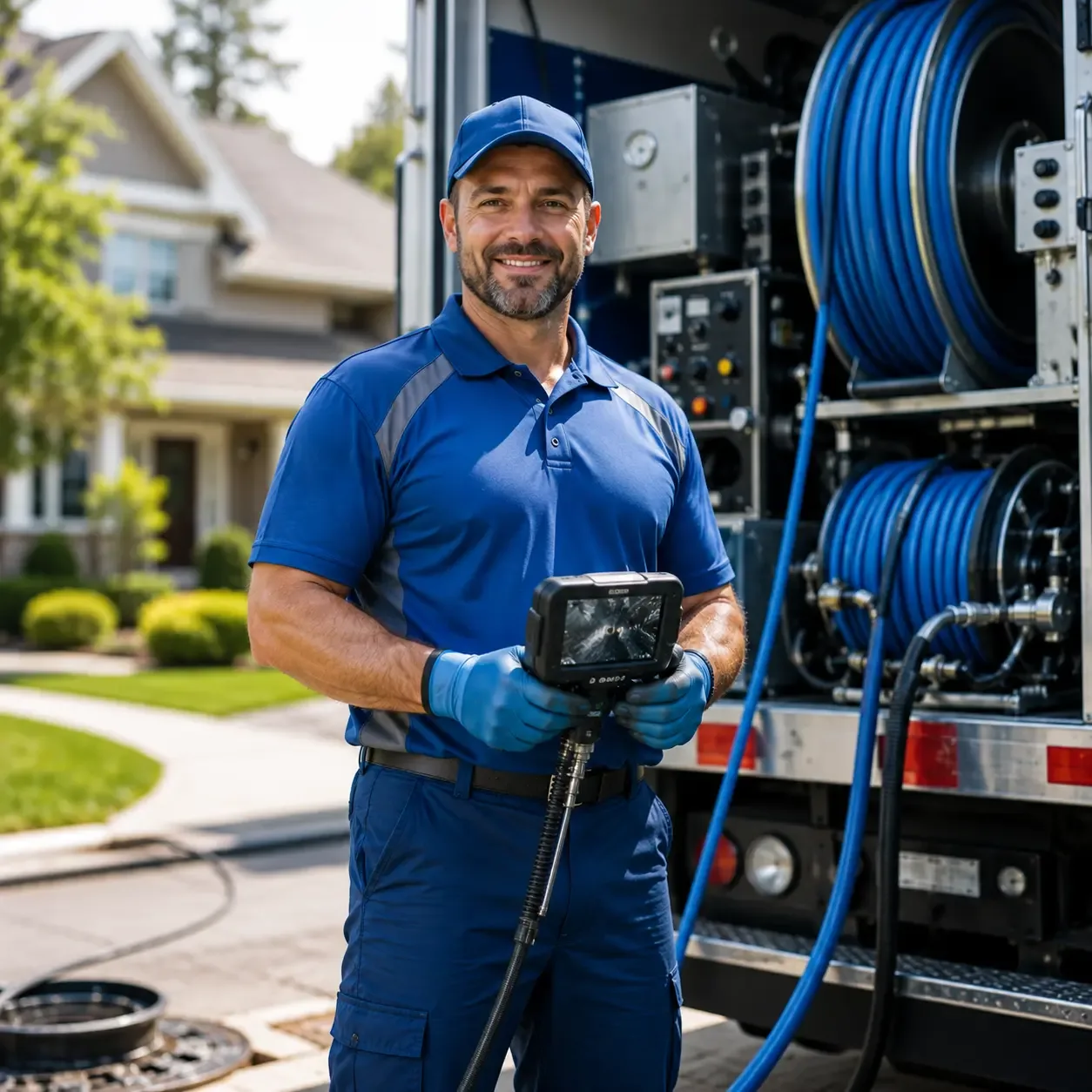 Local outdoor drain cleaning specialists in Pleasantville, OH
